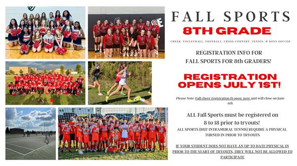 8th grade fall sports 8th grade fall sports